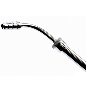 Tube d'aspiration Poole Abdominal incurvé en acier inoxydable de haute qualité 20cm, diamètre 8mm Mahersi - Product Image 3