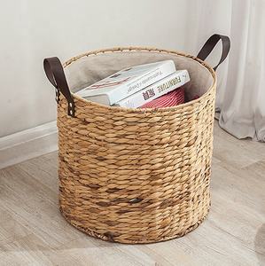 Natural Straw Woven Laundry <b>Basket</b> Storage Cloth Laundry <b>Basket</b> Elephant Animal Bathroom <b>Hamper</b> - Product Image 3