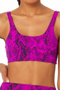 Sujetador y mallas de piel de serpiente para yoga y gimnasio, trajes de diseño personalizados para yoga y fitness, entrenamiento, a precio barato - Product Image 4