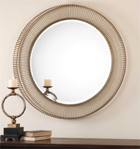 Grande décoration de maison dorée en forme de feuille, cadeau de beauté, suspendue, cadre métallique, miroir mural décoratif, 2020 - Product Image 5