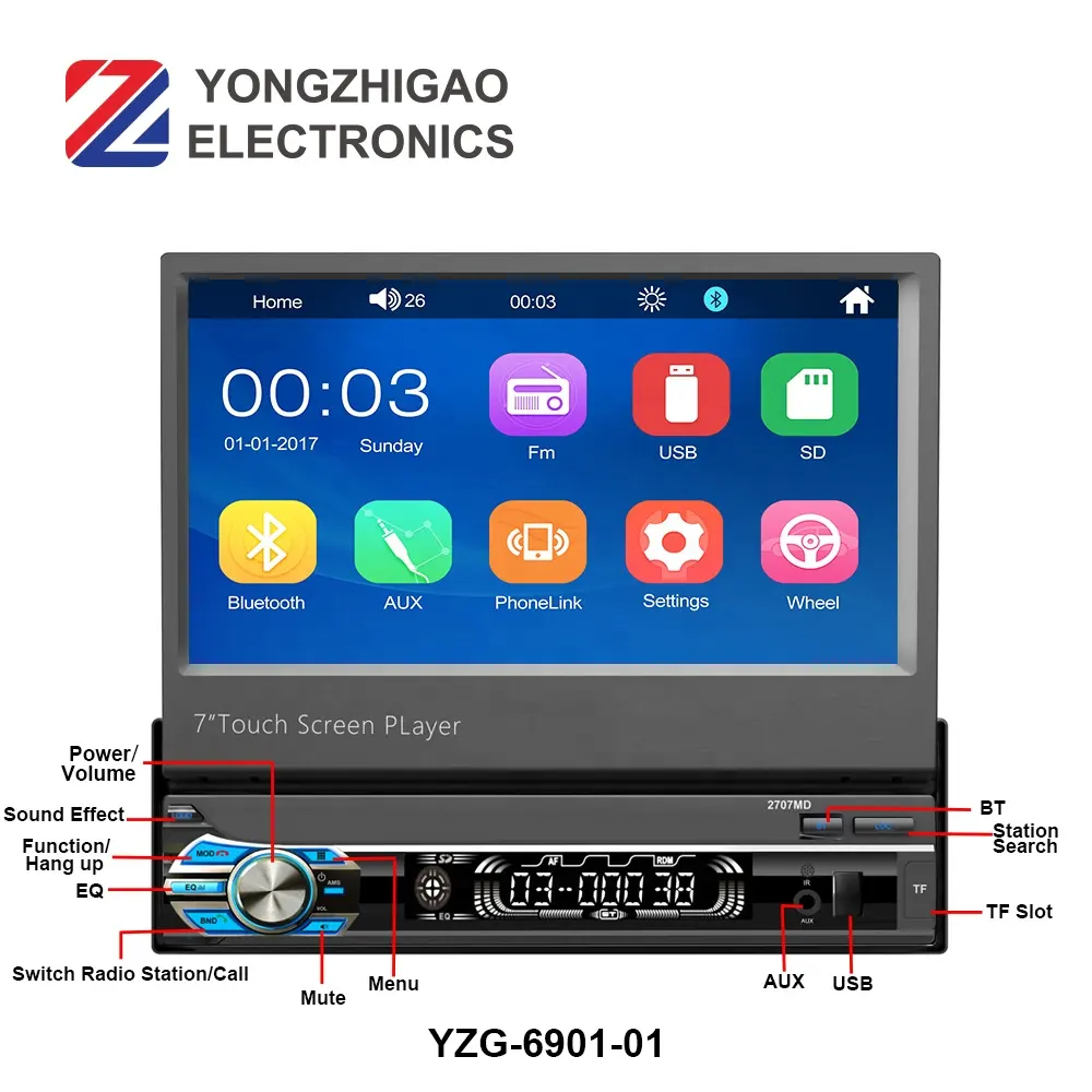 Video Player Muziek Telefoon-Link Mp3 Voor Auto Multimedia Systeem Auto Estereo Mp5 Auto Audio