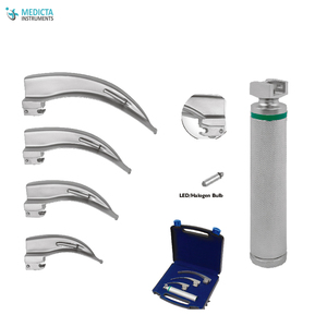 Macintosh-Conjunto de laringoscopio con mango de batería, instrumentos de diagnóstico - Product Image 6