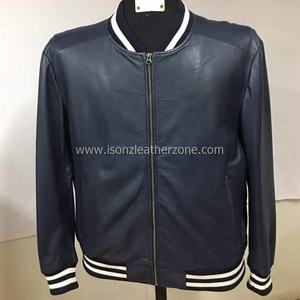 Diseño deportivo personalizado chaqueta de cuero genuino estilo formal Procesamiento de curtido - Product Image 1
