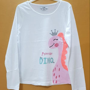 Lot de vêtements en stock, étiquettes de marque originales, t-shirts décontractés à manches courtes pour femmes, tricot uni, col rond, 100% coton - Product Image 1