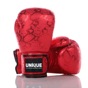UNIQUE GYM WEAR Guantes de Boxeo Profesionales para Entrenamiento - Cuero Genuino con Cierre, Diseño Personalizable, Ajuste Universal para Mayores de 14 Años - Product Image 3