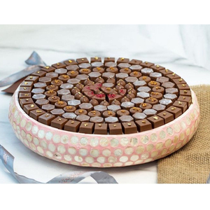 Ramadan <b>Eid</b> <b>Gift</b> Mubarak Mother of Pearl Inlay Bowl Seashell Bowl for Chocolate Display Top Selected Chocolate Serving Handmade - Product Image 6