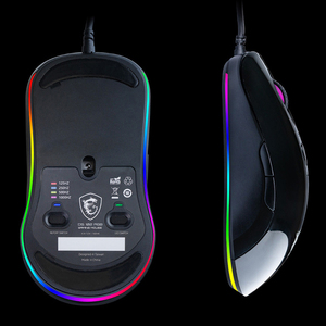 MSI DS102 RGB เมาส์เล่นเกมแบบมีสายพร้อมลำแสงศรัทธาไฟมังกรวิญญาณสนับสนุนแมโครที่กำหนดเอง10000DPI - Product Image 6