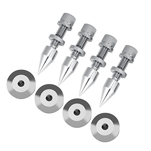 Custom Metal Parts Machining CNC Turning Speaker Cone Feet Isolation Spikes
