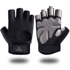 Vente de gros Gants unisexes antidérapants en cuir pour l'entraînement physique, la musculation et l'haltérophilie pour hommes et femmes - Product Image 1