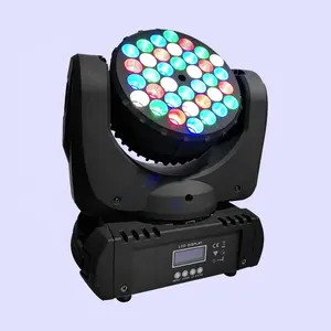 Lampu Depan Bergerak LED RGB RGBW 108W, Lampu Sorot Tajam 8 Derajat MH-100 36X3W