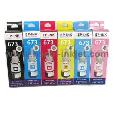 Recarga de tinta para impresora Epson L800/L801/L805/L1800, botella de recarga de tinta 673 T6731-T6736, eco-tank