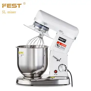 FEST Electric Beater For Cakes 5L Home Appliances Kitchen Dough Mixer Machine Meat Grinder Spiral Mixers With Bowl Planetary Mix