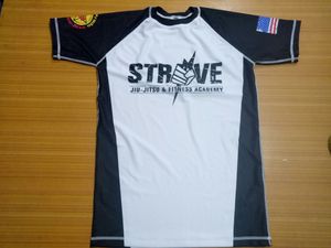 Rashguard unisexe à manches longues en polyester/nylon pour adultes - Product Image 4