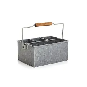 Bar Accessoires Bierfles Portie Ijzeren Metalen Caddy Fabrikant Nieuwe Ontwerp Tafel Top Metalen Caddy Leverancier