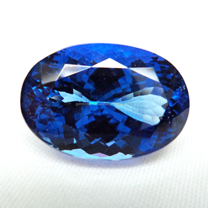 Coussin ovale en pierre précieuse de tanzanite naturelle Trillion de formes Taille personnalisée Pierre taillée à facettes Prix de gros par carat Tanzanite - Product Image 1