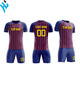 Maillot de football personnalisé unisexe bleu noir camouflage sublimé anti-humidité à manches courtes col classique élastique - Product Image 4