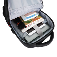 Sac à dos de voyage unisexe antivol pratique toutes saisons avec chargement USB, cadre externe, fermeture éclair étanche pour ordinateur