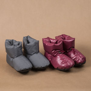 Botas suaves para bebés Botas de plumón de ganso de color gris y Rojo suaves de invierno con repelente al agua para bebés del fabricante - Product Image 6