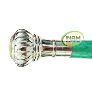 Premium Quality Handmade Wooden <b>Walking</b> <b>Stick</b> with Fashionable Brass Silver Handle /Wooden <b>Walking</b> Canes with Brass Knobe Handle - Product Image 2