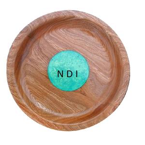 Placa de cargador de madera curvada a mano, placa de cargador para servir ensalada de verduras de alta calidad, utensilios de cocina, artículo de catering - Product Image 1