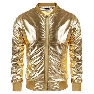 Chaqueta Bomber Casual de Forro Polar para Hombre, Cálida para Invierno, Corte Ajustado, Tallas Grandes, Transpirable, de Secado Rápido, Cuello en V, Cierre de Cremallera, Poliéster - Product Image 5