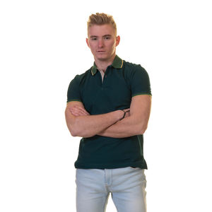 ผลิตภัณฑ์ใหม่ที่ไม่ซ้ำกันฤดูใบไม้ผลิ/ฤดูร้อนโปโลเสื้อยืดแขนสั้นเสื้อกันหนาวผู้ชาย - Product Image 1