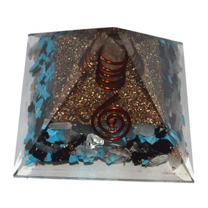 Best Saler of Turquoise-crystal-Black Orgone Pyramids : Turquoise-crystal-Black Orgone Pyramids for Sale - Product Image 1