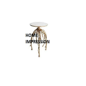 Great Quality Marble Top Metal Designer Gold Rings Side <b>Table</b> Elegant Design Living Room <b>Decorative</b> <b>Table</b> in Affordable Price - Product Image 5