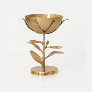 Quemador Bakhoor chapado en oro de latón hecho a mano Quemador de incienso de forma redonda de buena calidad a precio competitivo - Product Image 2