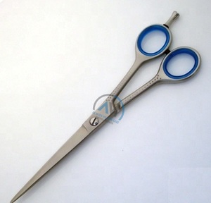 Tijeras profesionales con acabado satinado para peluqueros zurdos, maquinilla de afeitar hecha a mano, cuchillas afiladas de acero inoxidable, diseño clásico - Product Image 4