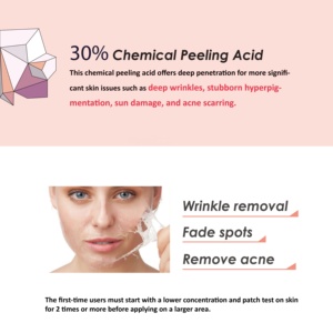 Sérum Anti-Âge à 30% d'Acide Trichloroacétique, Éclaircissant, Anti-Rides, Peeling Visage pour Peaux Sèches, Élimination des Taches Sombres et des Vergetures - Product Image 3