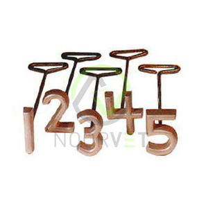 Juego de pintura de alta calidad de A a Z para ganado caballo vaca cabra con cámara de cobre de repuesto para identificación - Product Image 1