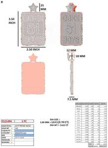 14K แหวนเพชรมออิสซาไนท์ที่โตขึ้นในแล็บสีโรสโกลด์49.59กะรัตเพชรสลักตัวอักษรชื่อแบบทูโทนสไตล์แร็ปเปอร์ของผู้ชายตัดได้อย่างยอดเยี่ยม - Product Image 4