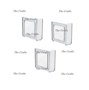 Ensemble de trois porte-serviettes de forme carrée porte-mouchoir galvanisé de qualité supérieure pour une utilisation de table de mariage - Product Image 1