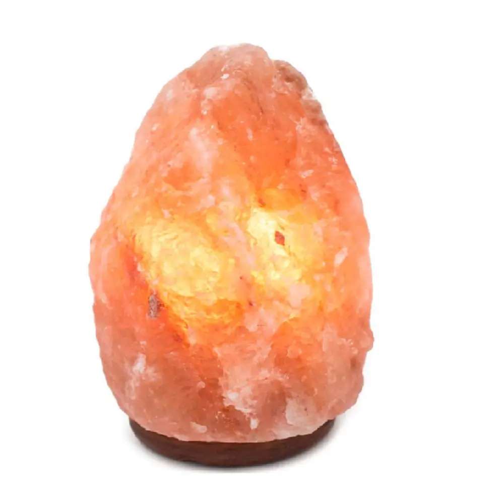2024 In colore arancione con Base In legno lampada di sale naturale di cristallo himalayano da IMPEX PAKISTAN