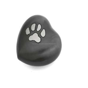 Süper kalite pirinç kalp kremasyon çömleği toptan ucuz fiyatlar Metal kalp Urns Paw baskılar - Product Image 5