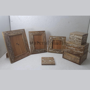 Cadre photo de luxe moderne pour table Cadre photo sculpté à la main Doué Design moderne Fait à la main Multiple - Product Image 4