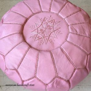 Pied noir marocain en cuir véritable, tissu cousu à la main - Product Image 1