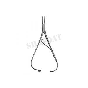 Soporte de aguja manual Mathieu de 14 cm, base de instrumento quirúrgico con inserto de carburo de tungsteno - Product Image 3