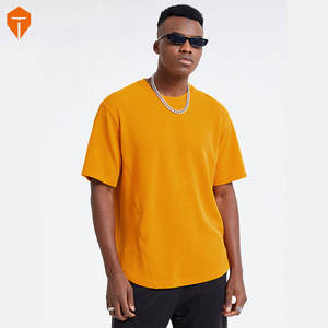 Mens Texture Seam Detail Basics Short Sleeve T-Shirts - Product Image 5