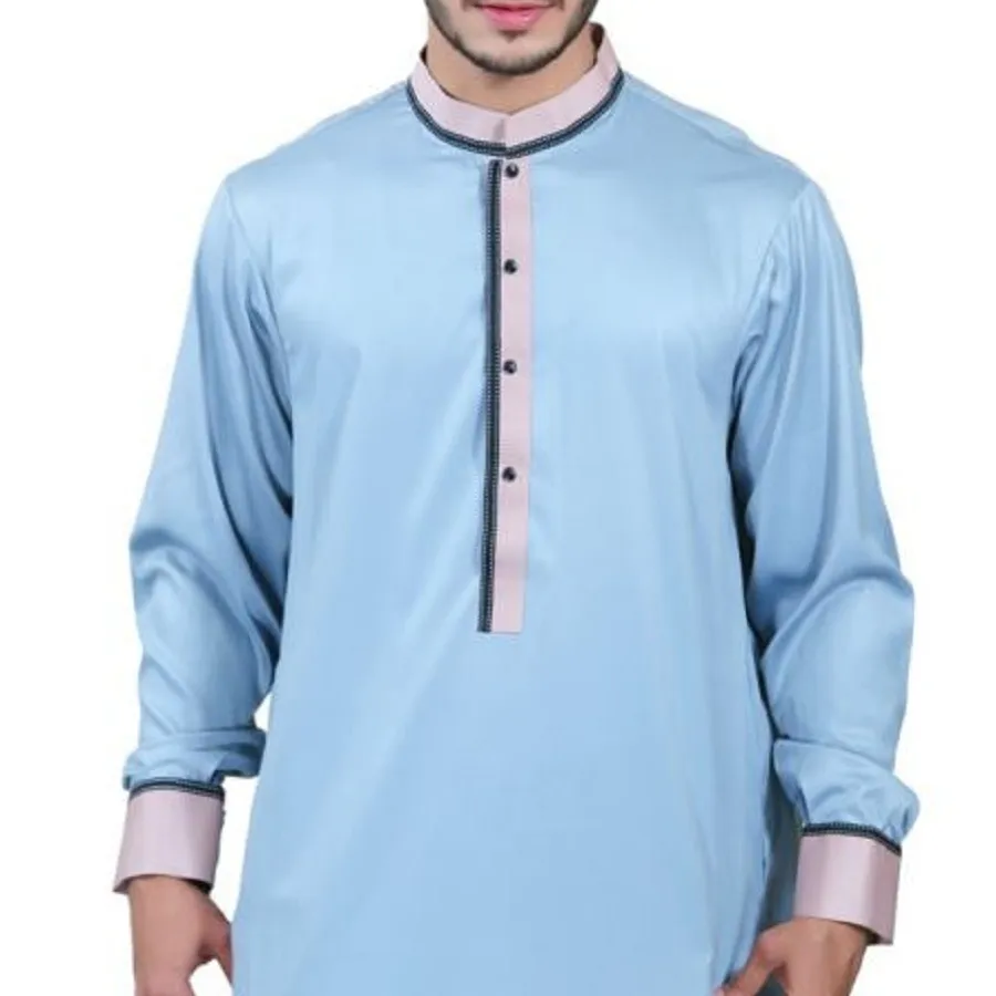 Wholesale Men Thobe Jubbah 2021 custom 2020 styles of tobe mens jilbab designers factory Thawb