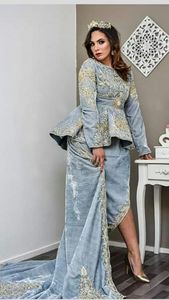 PRETTY KARAKU CAFTAN DRESS EMBROIDERY OF DABKA, CRYSTAL GLASS BEADS,GLASS STONE WORK FOR PARTY-WEAR @ 2022 - Product Image 2