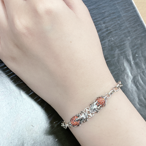 925เงินสเตอร์ลิงเพทายปี่เซียะแฟชั่นสร้อยข้อมือสตรีสำหรับนำสร้อยข้อมือสัตว์ในตำนานของสุขภาพ - Product Image 5