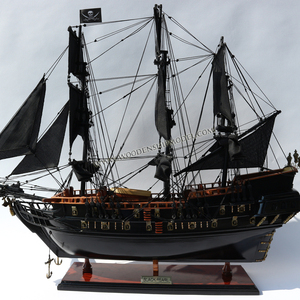 Modelo de Barco de Madera BLACKS PEARLS RED WOOD DECK - Product Image 2