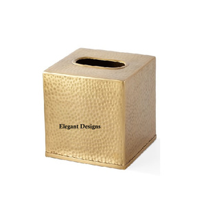 Caja de pañuelos de Metal de lujo hecha a mano, servilletero de diseñador creativo, artículos decorativos para el hogar, distribución al por mayor - Product Image 3