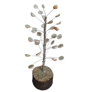 Artesanía de piedra semipreciosa Choko-Reiki, virutas de ágata plateada, árbol para fines de regalo - Product Image 1