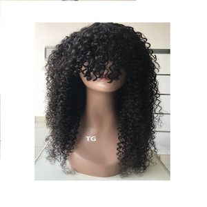 Best Quality of Human Indian Hair Mongolian <b>Bob</b> Kinky Curly 22 Inch Virgin Human Hair <b>Wig</b> at Wholesale Price Machine Double Weft - Product Image 1