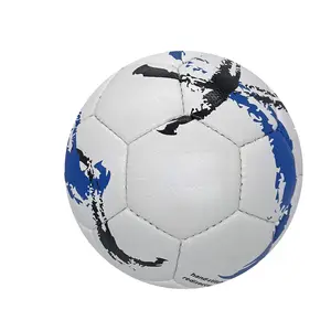 Bola de futebol de couro personalizada, bolas profissionais de couro com design personalizado de cor vermelha