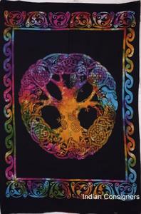 ผ้าทอแขวนผนังลายต้นไม้ผ้าฝ้ายเซลติกทำด้วยมือโปสเตอร์ตกแต่งบ้านแขวนผนังสวย - Product Image 5