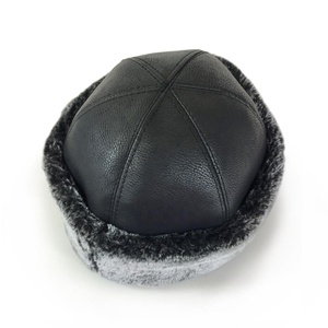 Tradizionale di Alta Qualità Del Cuoio Del Faux Ottoman Cilindro Mealy Cappello Nero/Bork - Product Image 5